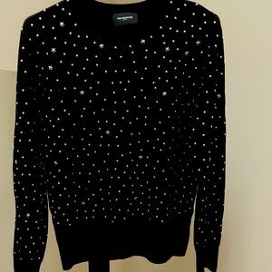 Kooples black star studded sweater.